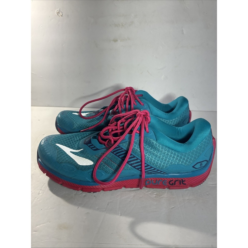 Brooks Pure Grit 5 Womens Sz 10.5 B433 Blue Sneakers Trail Running Shoes - Picture 5 of 11